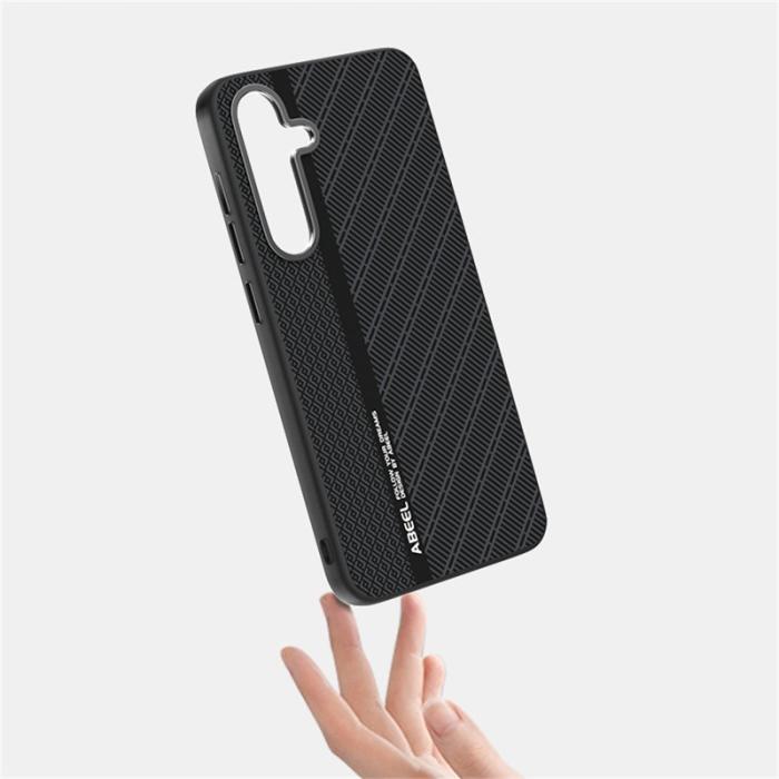 ABEEL - ABEEL Samsung Galaxy S25 FE Skal PC TPU Aluminium PU Läder - Textur 1