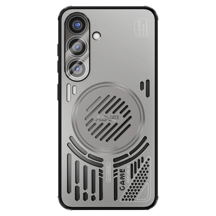 ABEEL - ABEEL Samsung Galaxy S25 Magnetiskt Fodral Aluminium Titan Grå