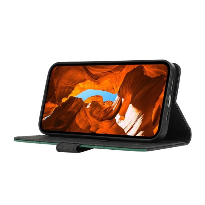 ABEEL - ABEEL Samsung Galaxy S25+ / S24+ Skal PU Läder RFID Blockerande - Svart