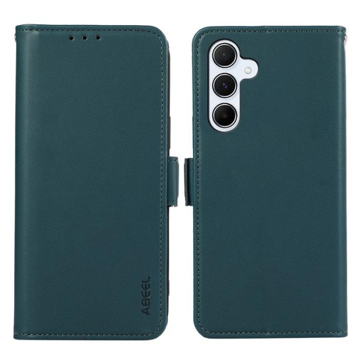 ABEEL - ABEEL Samsung Galaxy S25/S24 Skal RFID Blocker Läder Grön