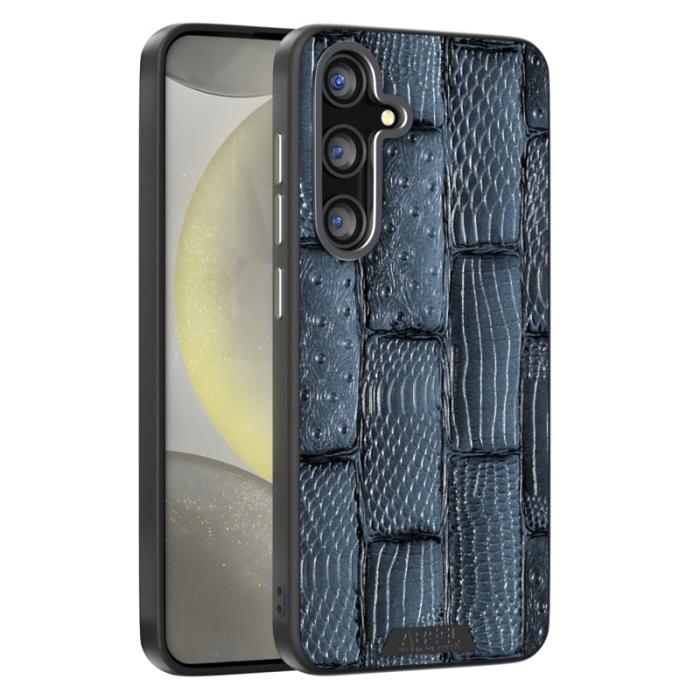 ABEEL - ABEEL Samsung Galaxy S25 Skal MagSafe Beast Textur Blå