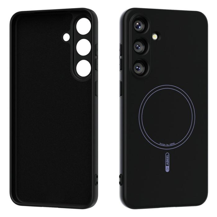 ABEEL - ABEEL Samsung Galaxy S25 Skal MagSafe Liquid Silicone Svart