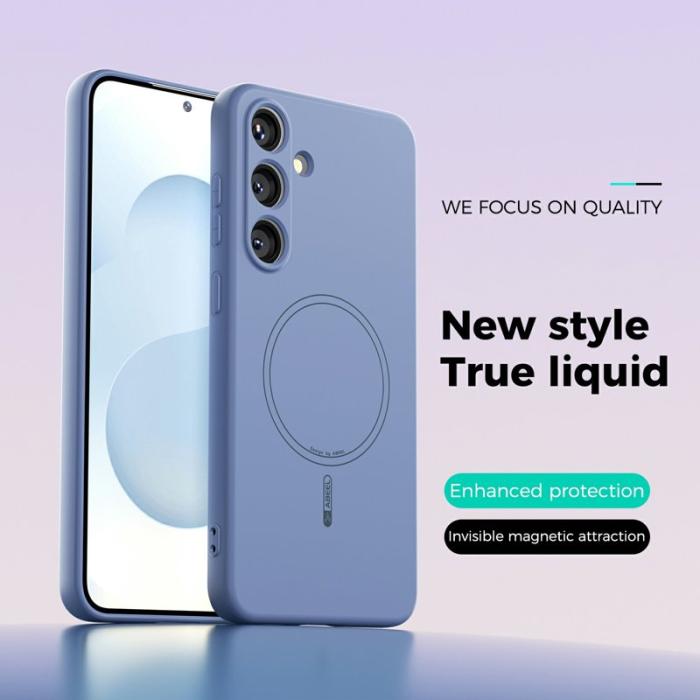 ABEEL - ABEEL Samsung Galaxy S25 Skal MagSafe Sky Blue Liquid Silicone