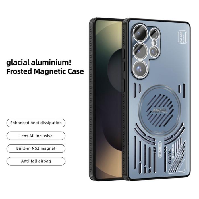 ABEEL - ABEEL Samsung Galaxy S25 Ultra Skal Aluminium Blå