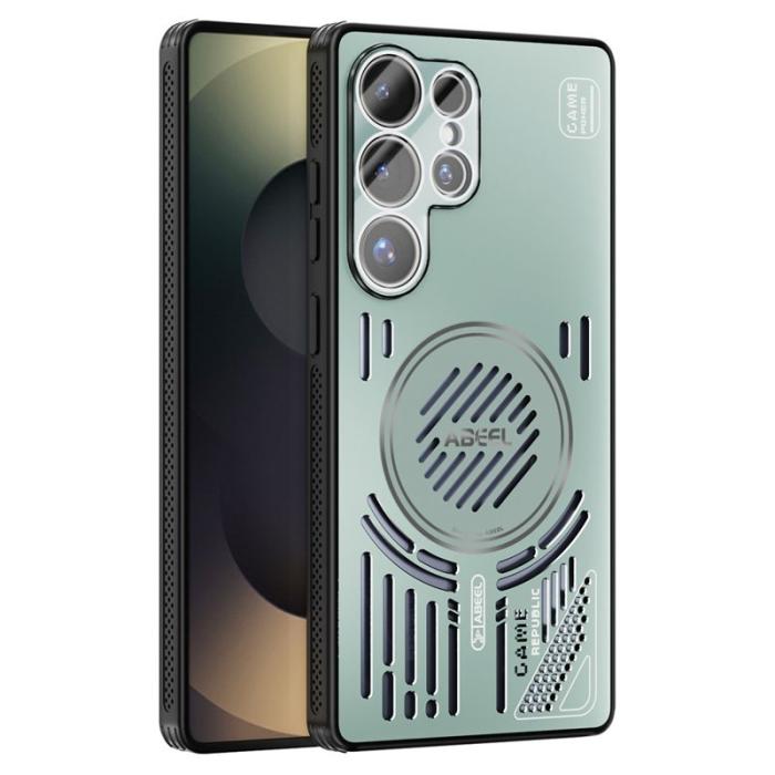 ABEEL - ABEEL Samsung Galaxy S25 Ultra Skal Aluminium + TPU - Ljusgrön