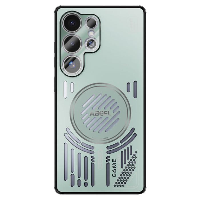 ABEEL - ABEEL Samsung Galaxy S25 Ultra Skal Aluminium + TPU - Ljusgrön