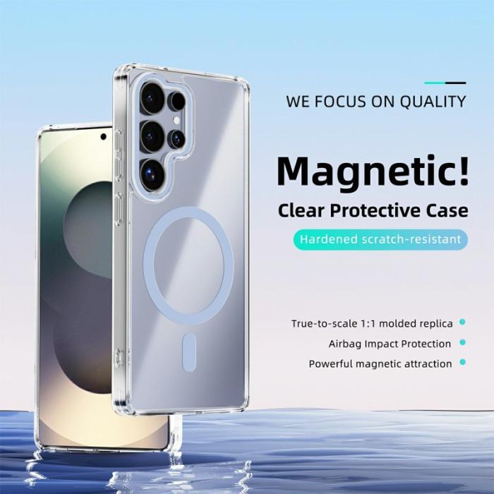 ABEEL - ABEEL Samsung Galaxy S25 Ultra Skal MagSafe Anti Scratch Baby Blue