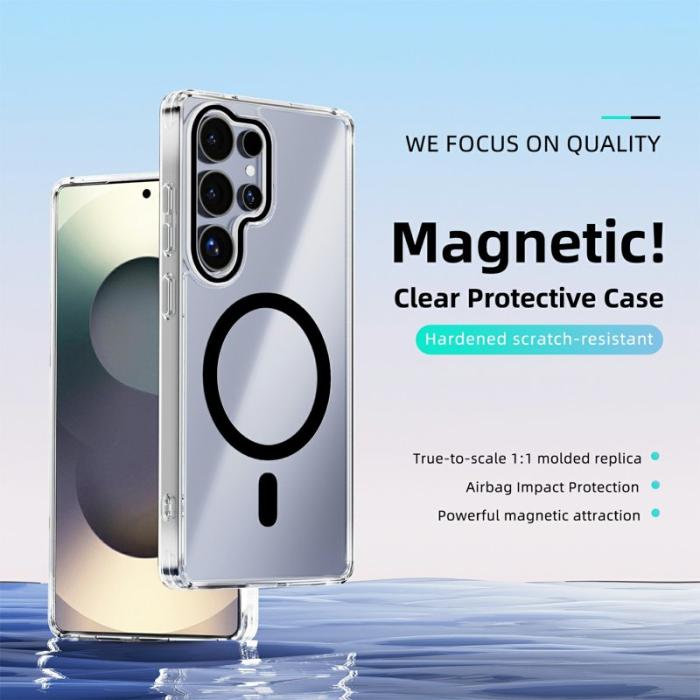 ABEEL - ABEEL Samsung Galaxy S25 Ultra Skal MagSafe Anti Scratch Svart