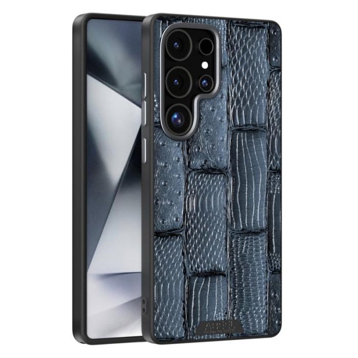 ABEEL - ABEEL Samsung Galaxy S25 Ultra Skal MagSafe Beast Textur Blå