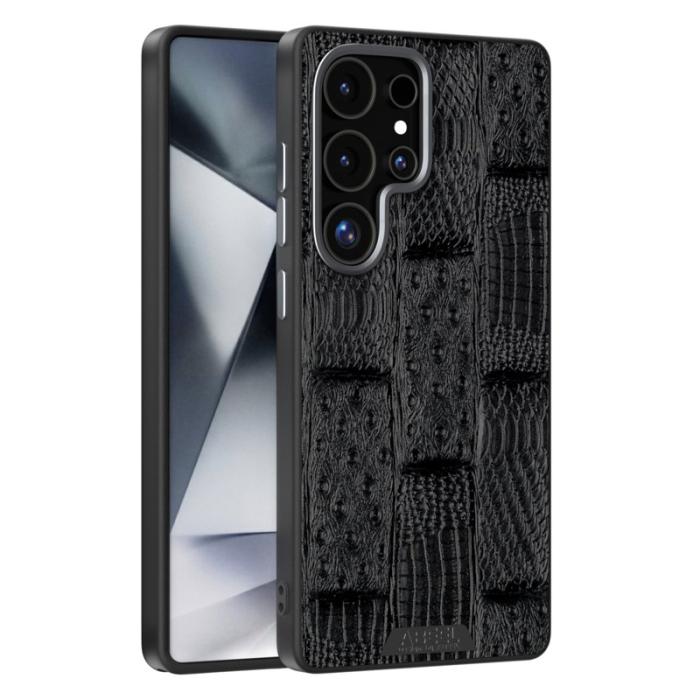 ABEEL - ABEEL Samsung Galaxy S25 Ultra Skal MagSafe Beast Textur Svart