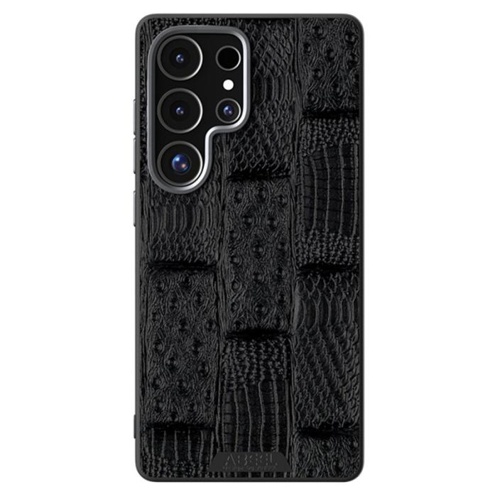 ABEEL - ABEEL Samsung Galaxy S25 Ultra Skal MagSafe Beast Textur Svart