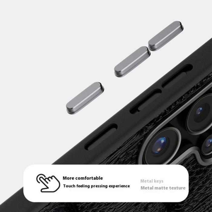 ABEEL - ABEEL Samsung Galaxy S25 Ultra Skal MagSafe Beast Textur Svart