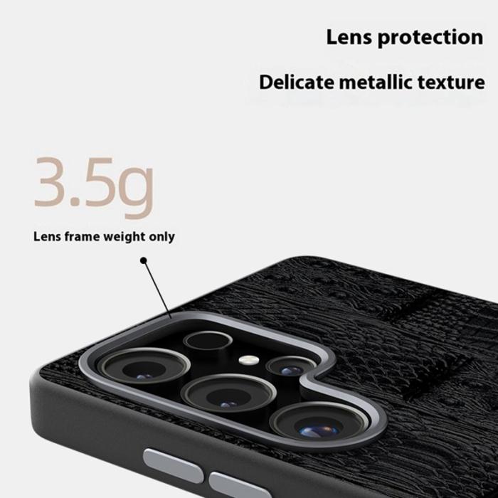 ABEEL - ABEEL Samsung Galaxy S25 Ultra Skal MagSafe Beast Textur Svart