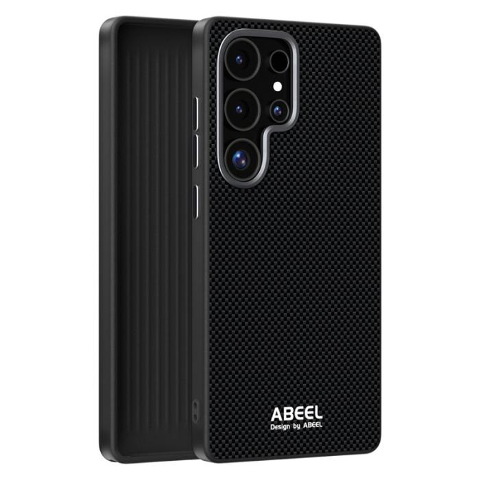 ABEEL - ABEEL Samsung Galaxy S25 Ultra Skal MagSafe Kompatibel Svart