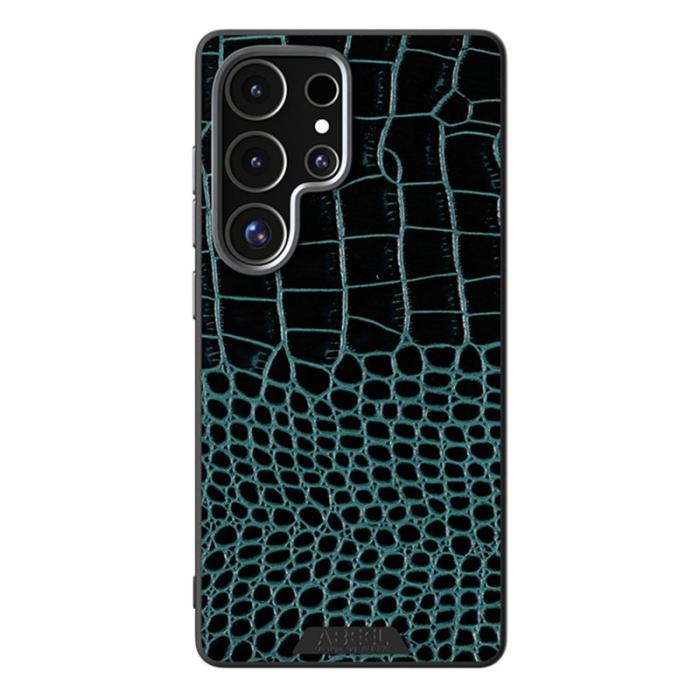 ABEEL - ABEEL Samsung Galaxy S25 Ultra Skal MagSafe Krokodilgrön