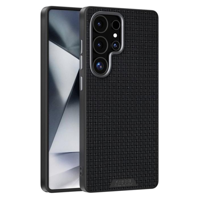 ABEEL - ABEEL Samsung Galaxy S25 Ultra Skal MagSafe Texturerad Svart