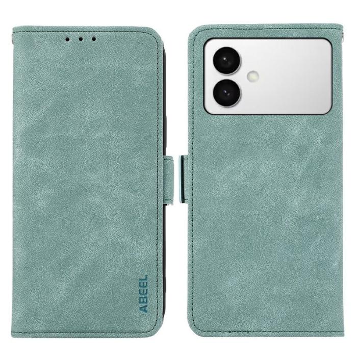 ABEEL - ABEEL Samsung Galaxy S26 Edge Skal PU Läder Folio Baby Blue