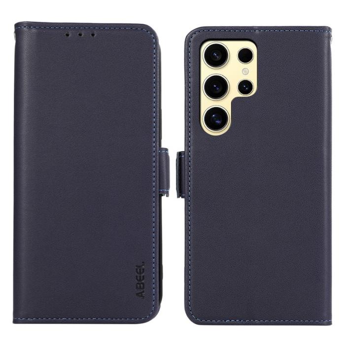 ABEEL - ABEEL Samsung Galaxy S26 Ultra Skal Läder med RFID Blockering Blå