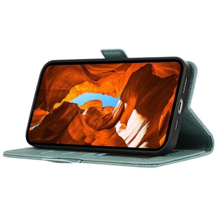 ABEEL - ABEEL Samsung Galaxy S26 Ultra Skal PU Läder Folio Baby Blue