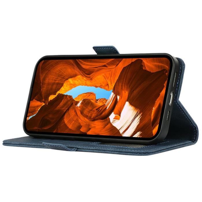 ABEEL - ABEEL Samsung Galaxy XCover7 Pro Fodral PU Läder Blå