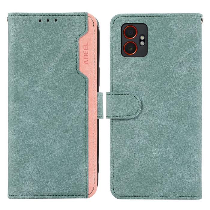 ABEEL - ABEEL Samsung Galaxy XCover7 Pro Fodral Splicing Läder Baby Blue