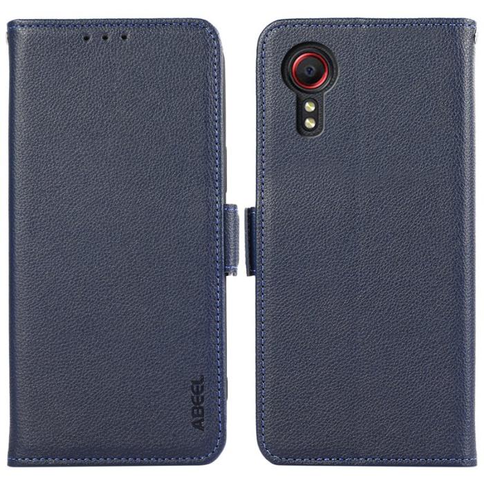 ABEEL - ABEEL Samsung Galaxy Xcover7 Skal RFID Blocking PU Läder Blå