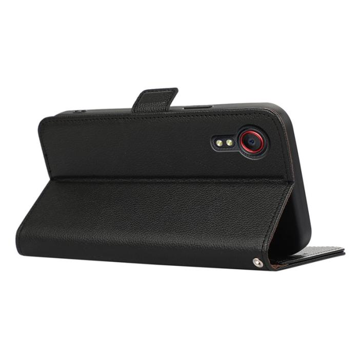 ABEEL - ABEEL Samsung Galaxy Xcover 5 Fodral Läder RFID Blocker Svart