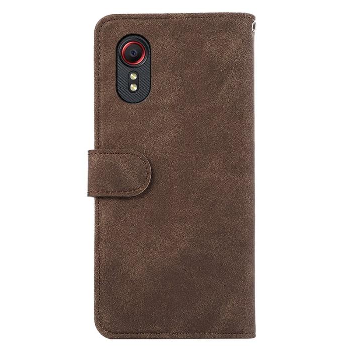 ABEEL - ABEEL Samsung Galaxy Xcover 5 Fodral Läder RFID Blockering Brun