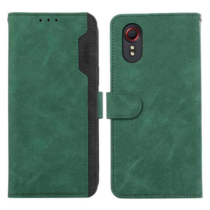 ABEEL - ABEEL Samsung Galaxy Xcover 5 Fodral Läder RFID Blockering Grön