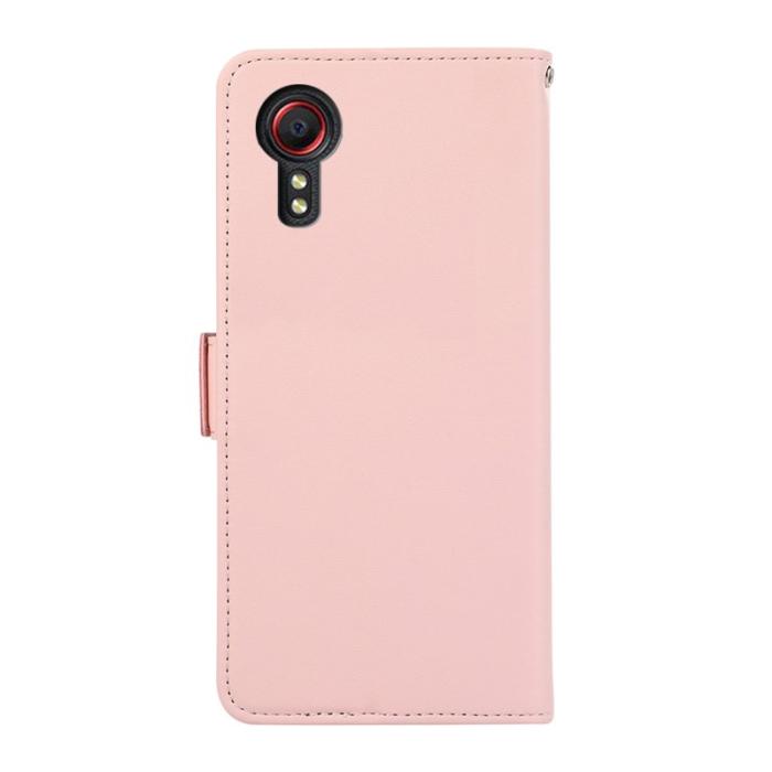 ABEEL - ABEEL Samsung Galaxy Xcover 5 Ställfodral RFID Skydd - Rosa