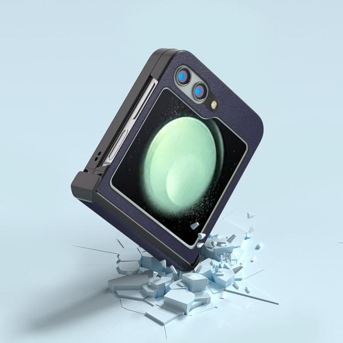 ABEEL - ABEEL Samsung Galaxy Z Flip5 Fodral Hinge Design Blå