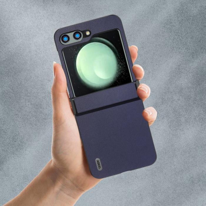 ABEEL - ABEEL Samsung Galaxy Z Flip5 Fodral Hinge Design Blå