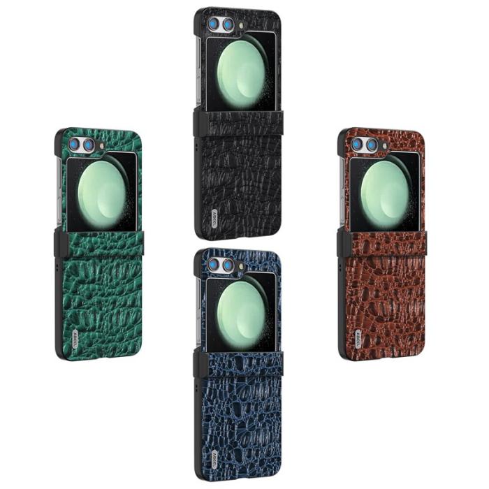 ABEEL - ABEEL Samsung Galaxy Z Flip5 Fodral Hinge Design Kaffe