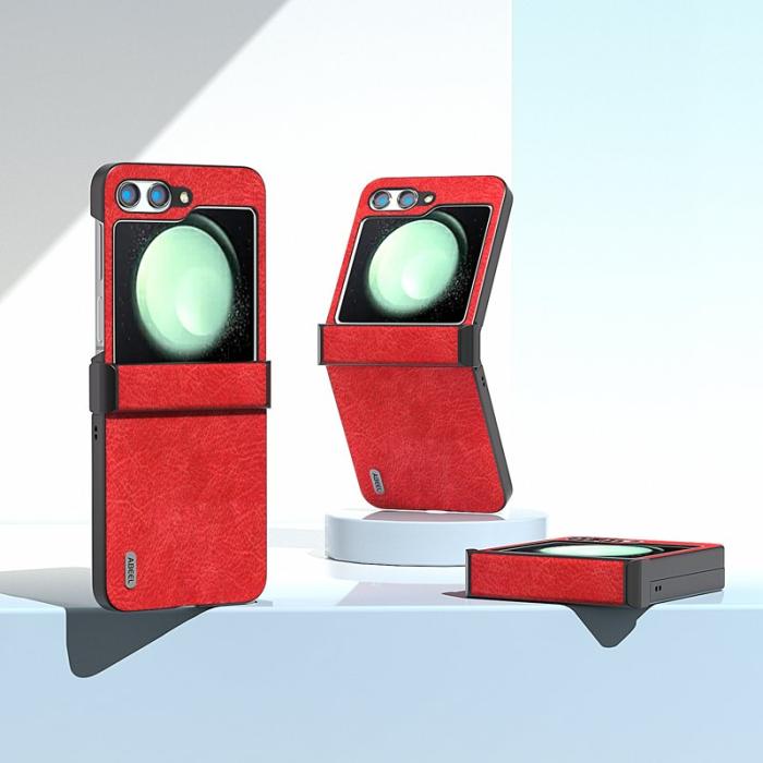 ABEEL - ABEEL Samsung Galaxy Z Flip5 Fodral Hinge Design Röd