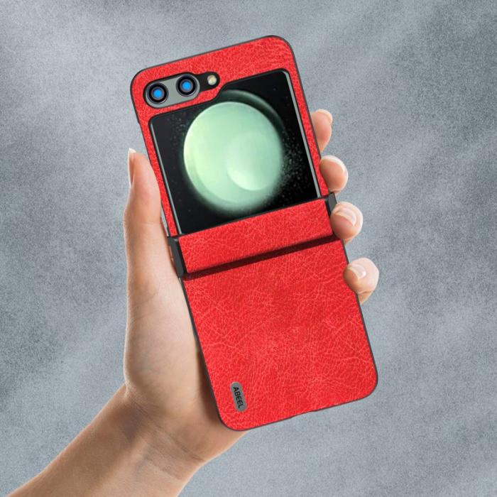 ABEEL - ABEEL Samsung Galaxy Z Flip5 Fodral Hinge Design Röd