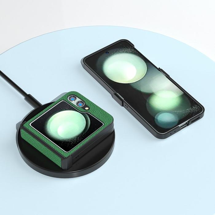 ABEEL - ABEEL Samsung Galaxy Z Flip5 Fodral Hinge Skydd Grön