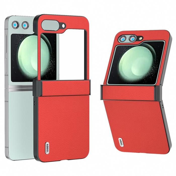 ABEEL - ABEEL Samsung Galaxy Z Flip5 Fodral Hinge Skydd Röd