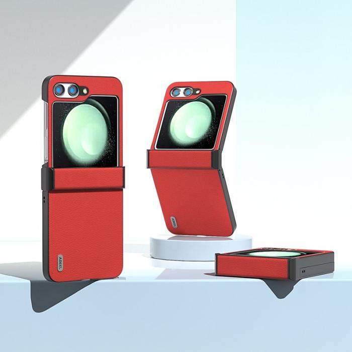 ABEEL - ABEEL Samsung Galaxy Z Flip5 Fodral Hinge Skydd Röd