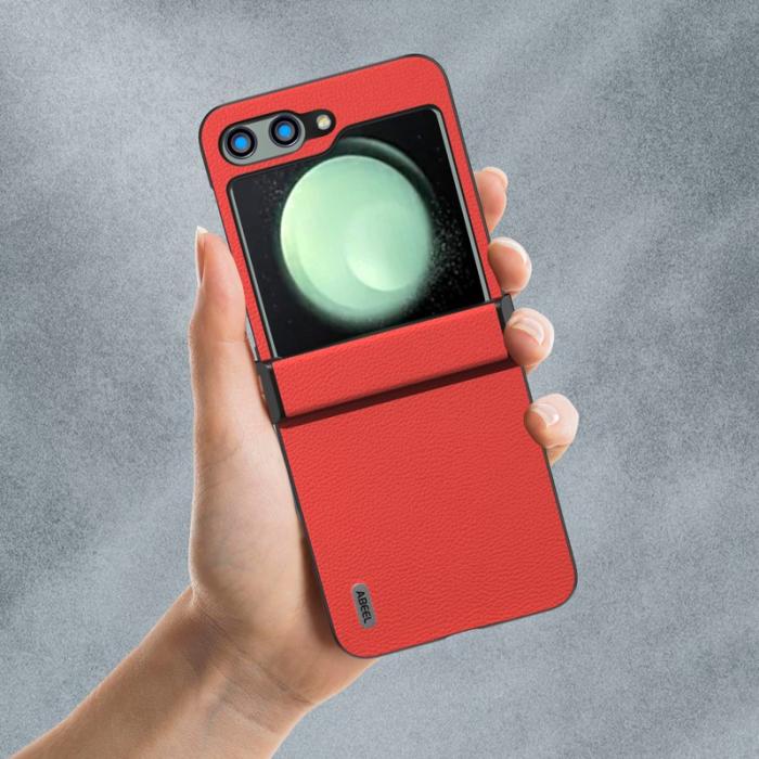 ABEEL - ABEEL Samsung Galaxy Z Flip5 Fodral Hinge Skydd Röd