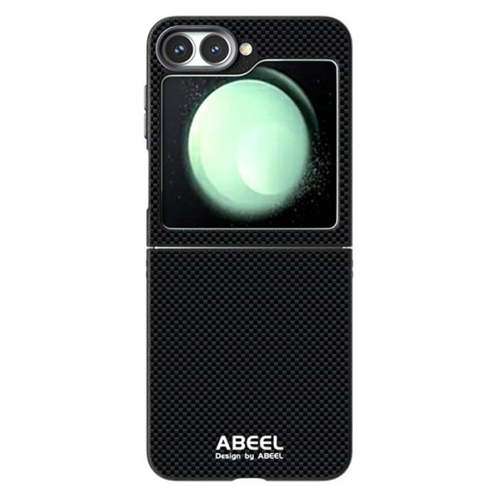 ABEEL - ABEEL Samsung Galaxy Z Flip5 Fodral MagSafe Kompatibel Svart