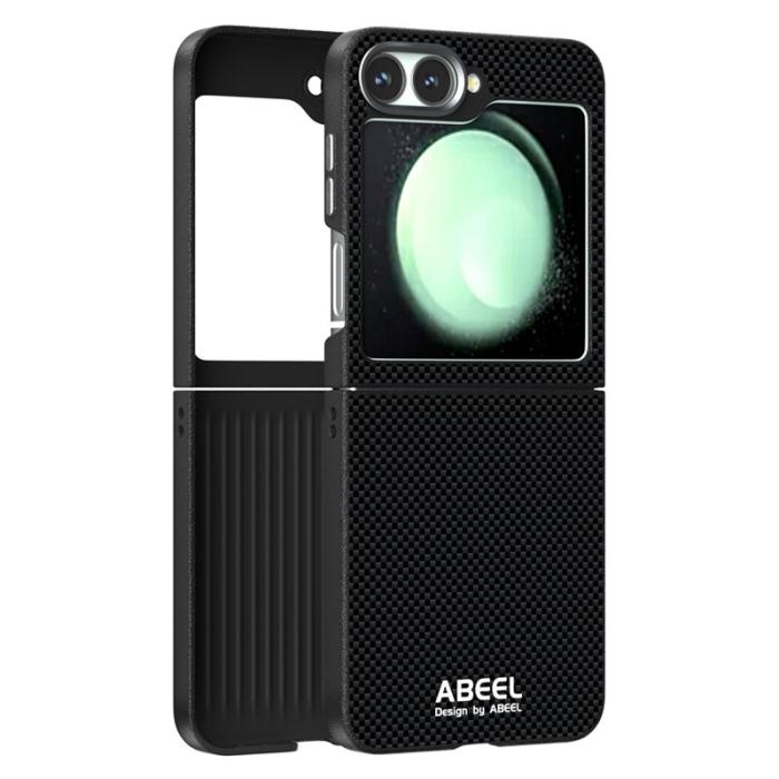 ABEEL - ABEEL Samsung Galaxy Z Flip5 Fodral MagSafe Kompatibel Svart