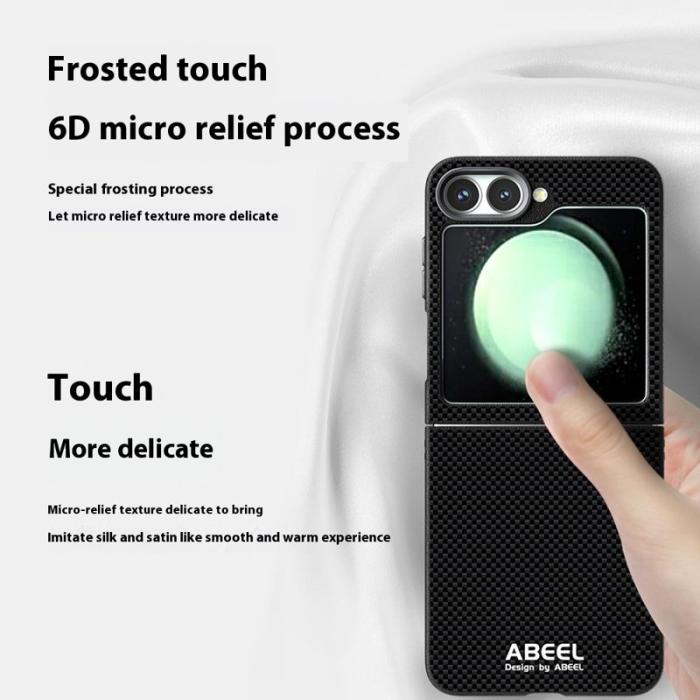 ABEEL - ABEEL Samsung Galaxy Z Flip5 Fodral MagSafe Kompatibel Svart