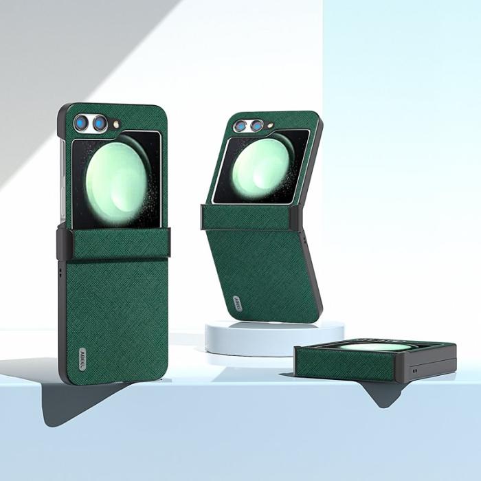 ABEEL - ABEEL Samsung Galaxy Z Flip5 Fodral med Hinge Skydd - Grön