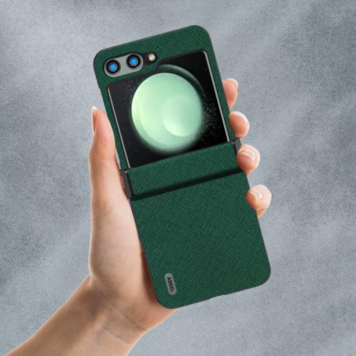 ABEEL - ABEEL Samsung Galaxy Z Flip5 Fodral med Hinge Skydd - Grön