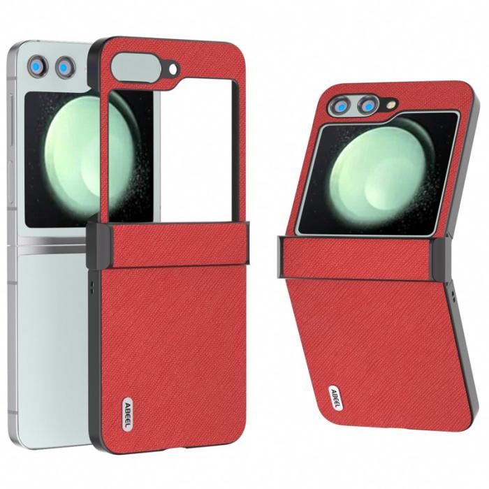 ABEEL - ABEEL Samsung Galaxy Z Flip5 Fodral med Hinge Skydd Röd