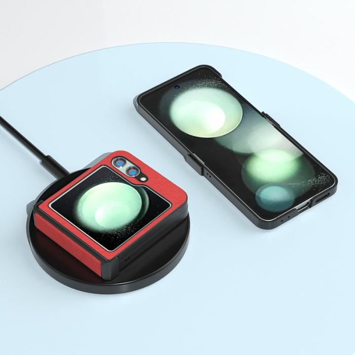 ABEEL - ABEEL Samsung Galaxy Z Flip5 Fodral med Hinge Skydd Röd