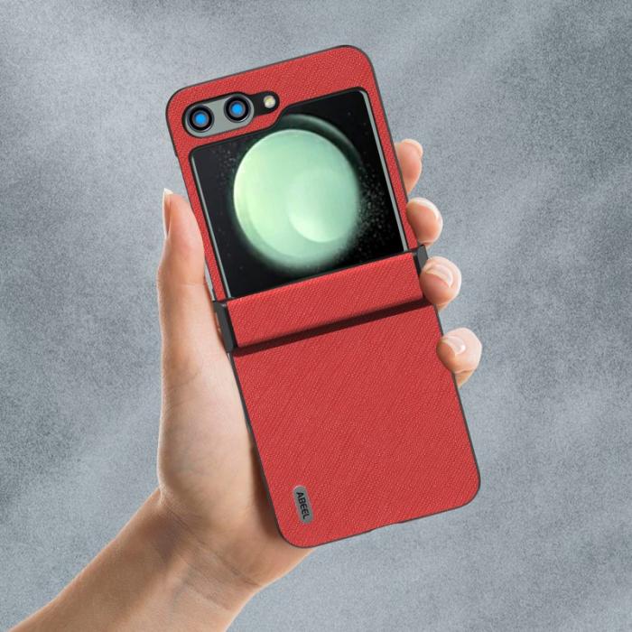 ABEEL - ABEEL Samsung Galaxy Z Flip5 Fodral med Hinge Skydd Röd