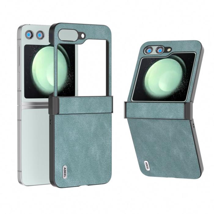 ABEEL - ABEEL Samsung Galaxy Z Flip5 Fodral PU Läder + PC - Baby Blue