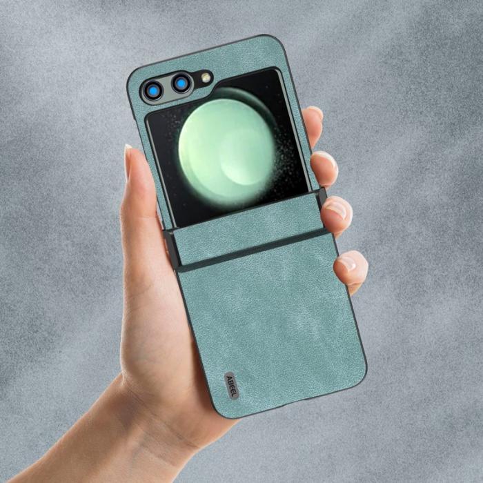 ABEEL - ABEEL Samsung Galaxy Z Flip5 Fodral PU Läder + PC - Baby Blue