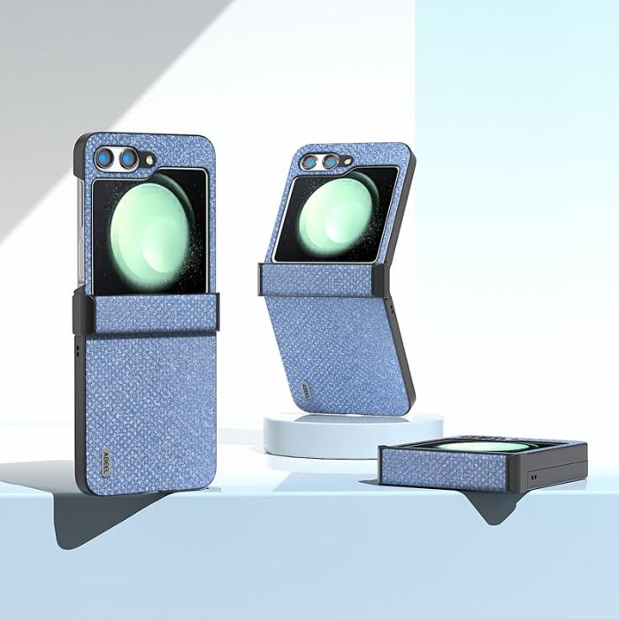 ABEEL - ABEEL Samsung Galaxy Z Flip5 Fodral Rhinestone Blå